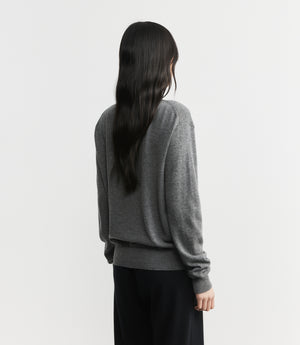 Signature Relaxed Cashmere Turtle Neck - Graphite