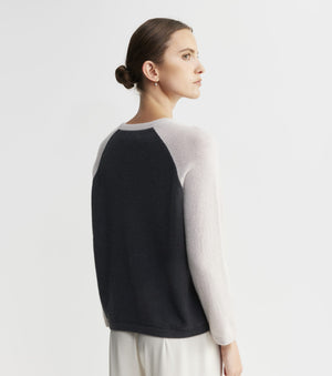 Cashmere Two Tone 3/4 Sleeve Tee