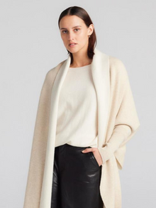  Cashmere Double Sided Jacket - Oatmeal/Cream