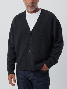  Mens Relaxed Cashmere Cardigan