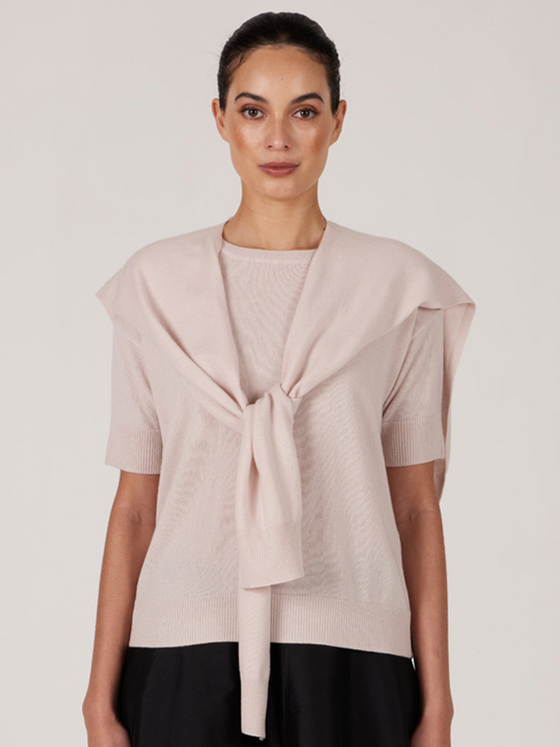 Cashmere Sweater Scarf - Pale Pink