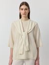 Cashmere Sweater Scarf - Cream