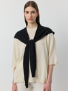 Cashmere Sweater Scarf - Black