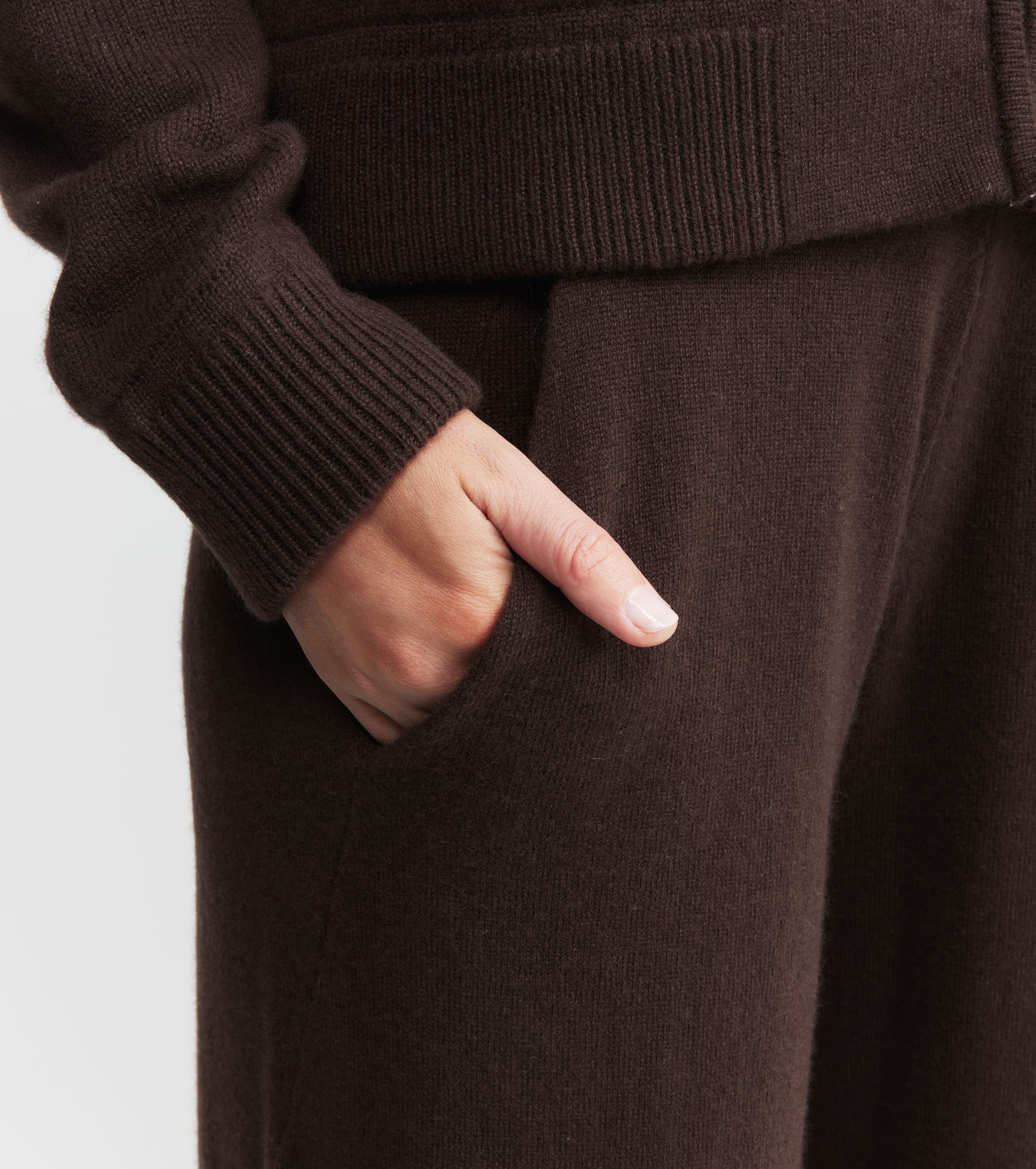 Cashmere Bias Trouser - Cacao