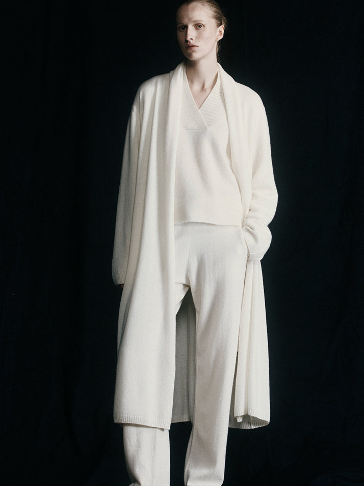 Cashmere Trouser - Cream